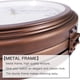 thumbnail image 4 of Reloj de pared BESTIME 41 cm doble cara metal con acabado rojo antiguo, 4 of 5