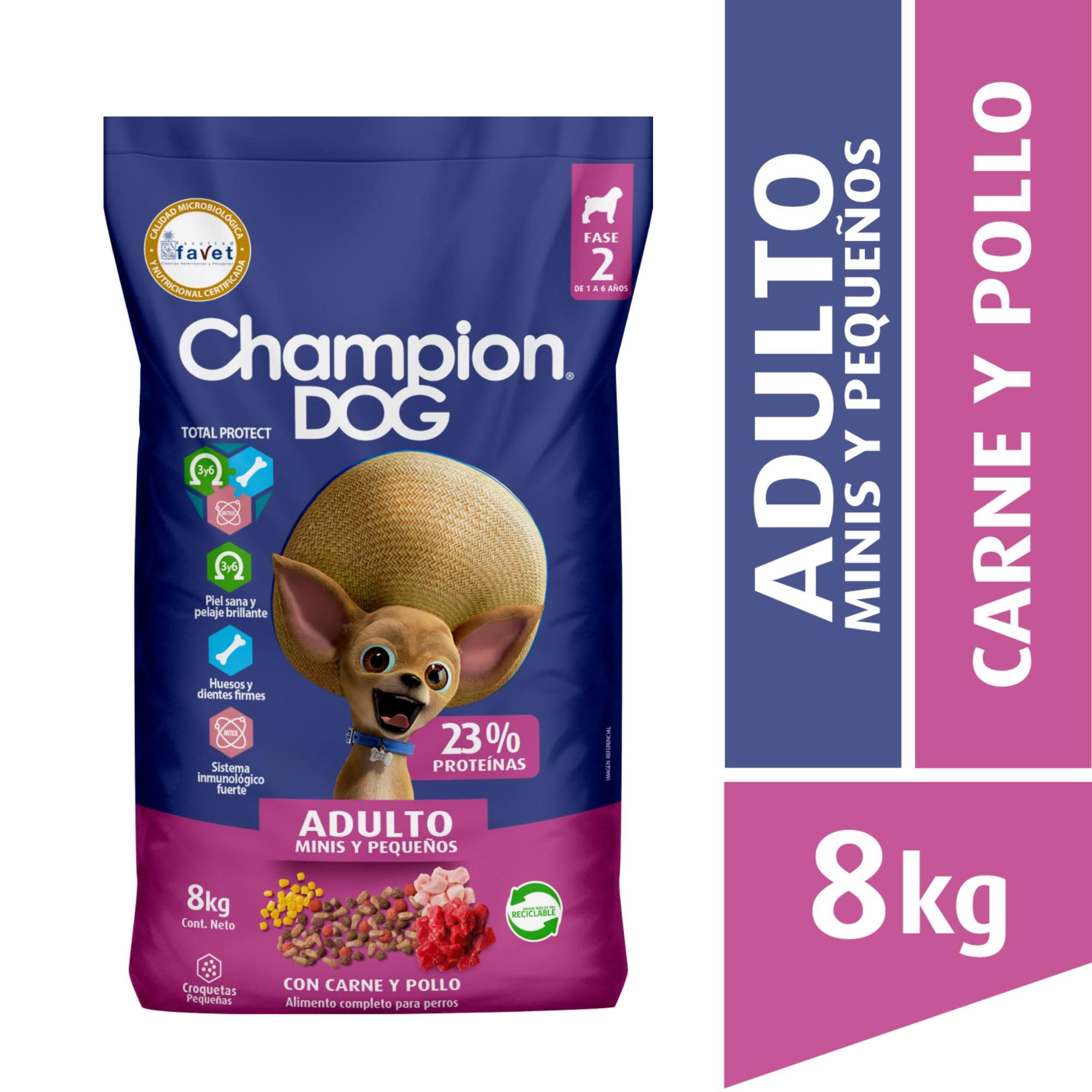 Champion Dog Alimento Seco Razas Pequeñas Carne 8Kg