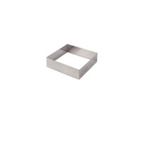 Imahe - Molde Cuadrado Acero Inox 6 X 6 X 4 Cm