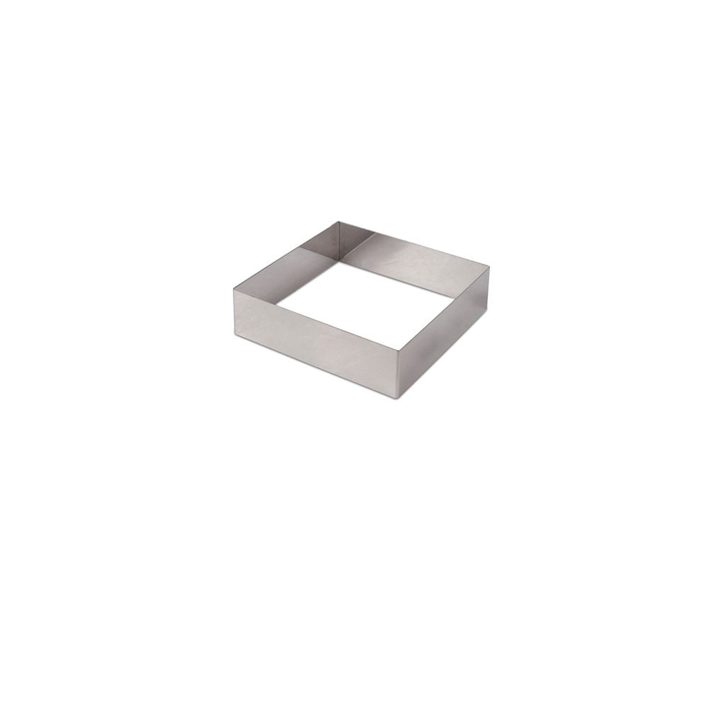 Imahe - Molde Cuadrado Acero Inox 6 X 6 X 4 Cm