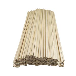 Bothyi - 100 Uds. Palos Cuadrados Sin Terminar Tallados Para Manualidades Modelo De Avión Decoración Del Hogar