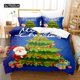 thumbnail image 1 of x2020 Bed SheetsChristmas Bedding Set Duvet Cover Polyester Comforter Cover Pillow Case Full Twin PCS Bedroom 3-Piece Bedding Set (1 Duvet Cover + 2 Pillow Shams) nj2020, 1 of 5