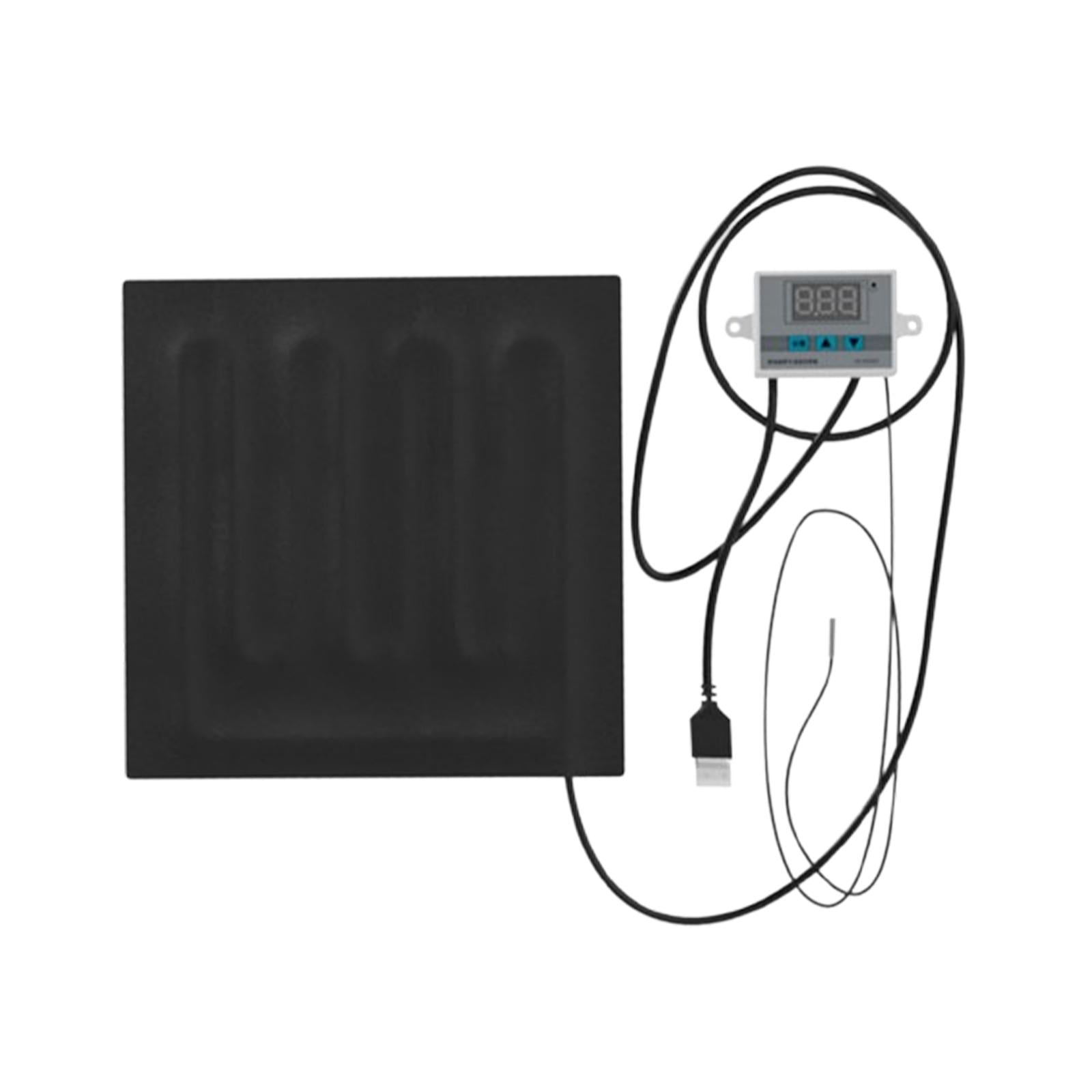 Magideal - Almohadilla Térmica Para Reptiles, Esterilla Térmica Para Reptiles, Almohadilla Térmica Eléctrica, Esterilla Térmica Para Terrarios, Almohadilla Térmi 30cm X 30cm