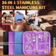 thumbnail image 3 of Set Manicure BLESWIN 16 Piezas Acero Inoxidable Profesional, 3 of 3