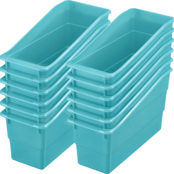 Soportes para libros y carpetas Really Good Stuff - Pack de 12 (color agua)