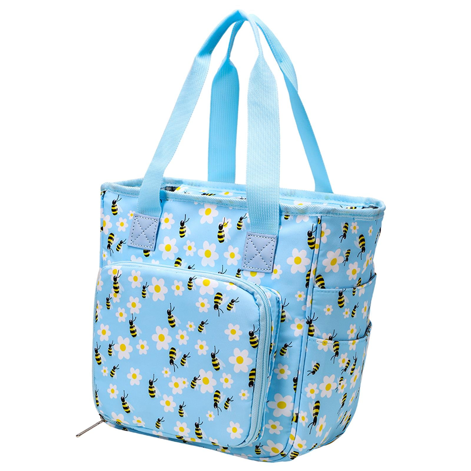 Bothyi - Bolsa Organizadora Para Tejer, Solo Suministros De Costura, Bolsa De Mano De Ganchillo Resistente
