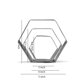 thumbnail image 2 of Juego de cortadores de galletas Keewah Hexagon de acero inoxidable, 3 piezas, 2 of 2