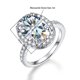 thumbnail image 2 of Anillos de Moissanita de 3 Quilates para Mujer Color D Claridad VVS1 Anillo de Compromiso Ovalado Anillo de Diamante Plata Esterlina 925 Anillos de Aniversario y Boda Talla 5-9, 2 of 8