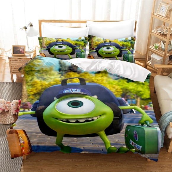 x682 Bed SheetsMy Game Singing Monsters Bedding Sets Monsters University Duvet Cover Printed Quilt Cover Children'S Gift For Kids 3-Piece Bedding Set (1 Duvet Cover + 2 Pillow Shams) nj682