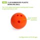 thumbnail image 2 of Bowling Ball Champion Sports, plástico engomado, 1,36 kg, naranja, 2 of 7