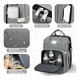 thumbnail image 5 of "Mochila Belug Cambiapañales Y Cambiador Portátil 32*42*22cm Gris ", 5 of 5