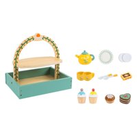 Bothyi - Juego De Té De Madera Colorido Para Niños Regalo Edad 3 4 5 6 Años Niños Pequeños