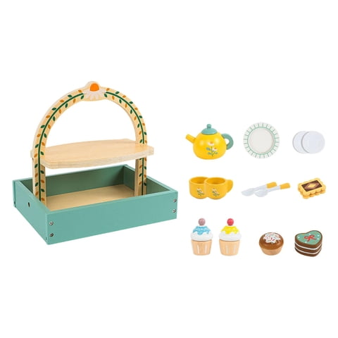 Bothyi - Juego De Té De Madera Colorido Para Niños Regalo Edad 3 4 5 6 Años Niños Pequeños