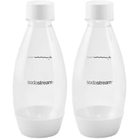 Botella Sodastream De 500 Ml, Paquete Doble, Apta Para Lavavajillas (Blanca)