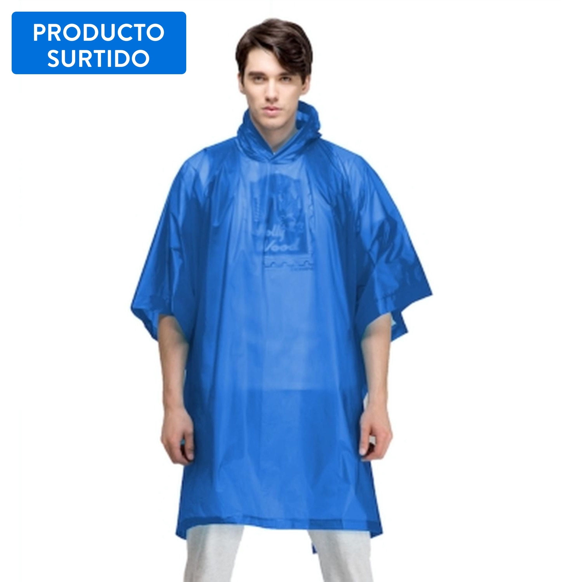 Pro Outdoor - Poncho Para Lluvia Azul 33-Poncho