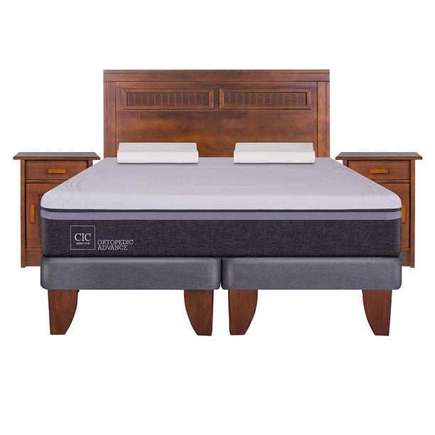 Cama Europea Europea Ortopedic Advance 2P Bd Milan Alm 2 Plaza Base Dividida