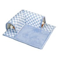 Ioensy - Cama Túnel Para Gatos Zona De Juegos Centro De Actividades Para Gatos Para Gatitos Conejitos Animales Pequeños L Azul