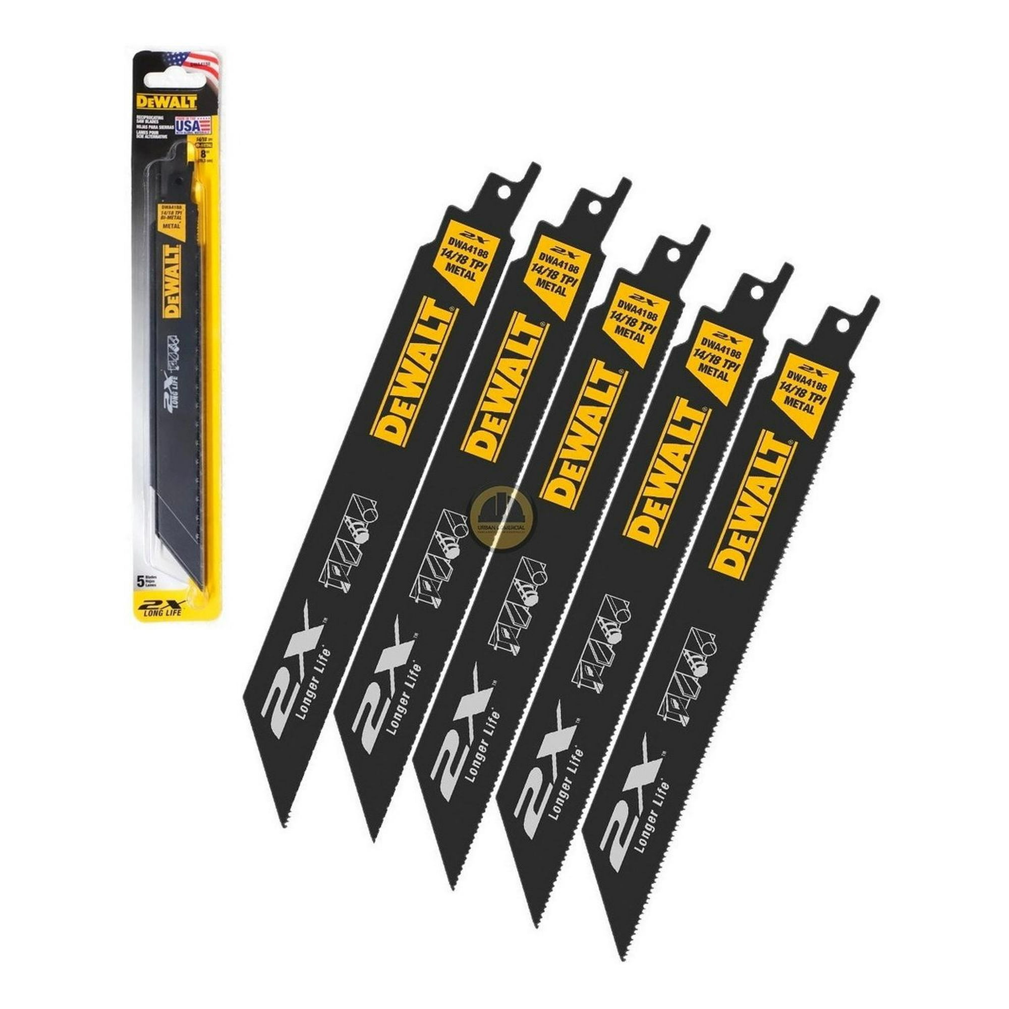 Set 5 Hojas De Sierra Sable Dewalt Dwa4188 Amarillo
