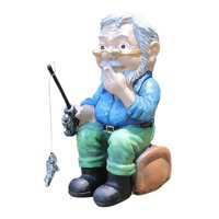 Bothyi - Estatua De Pescador, Figura De Resina Para Gabinete, Mesa, Centro De Mesa, Sala De Estar