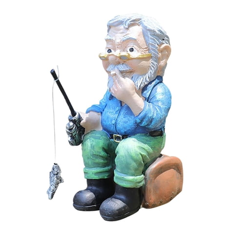 Bothyi - Estatua De Pescador, Figura De Resina Para Gabinete, Mesa, Centro De Mesa, Sala De Estar