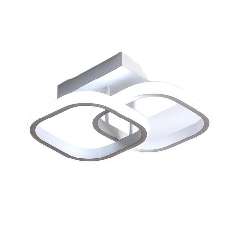 Genérica - Lámpara Techo Moderna Led Colgante Blanco Para Baño Y Sala 3 Modos