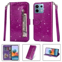 Funda Para Foxdock Elegante Funda Xiaomi Poco X6 5G Glitter Con Cremallera-Ideal Para El Uso Diario