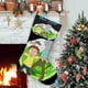 thumbnail image 1 of Rick y Morty El Anime Tema: Calcetines de Navidad, fino lino blanco para colgar en escaleras y chimenea, decoración navideña para el hogar, regalo de Navidad.54cm×38cm, 1 of 5