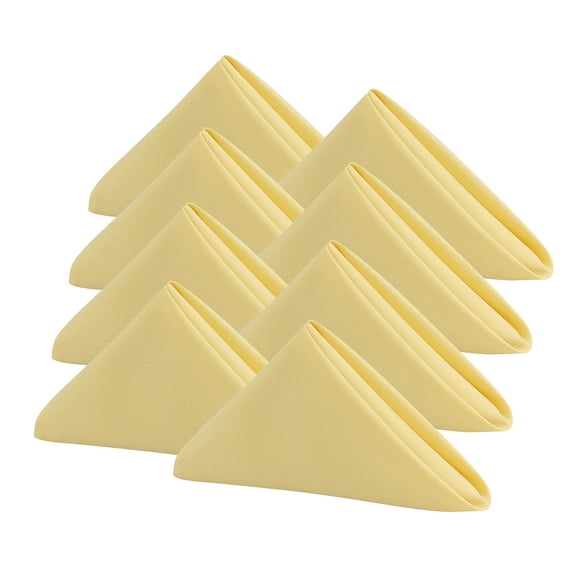 Servilletas de Tela KOFFOTA 46 cm Amarillo Pálido - Juego de 8