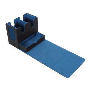 Bothyi - Caja Para Baraja De Cartas Coleccionables Con Ventana Transparente, Con Fundas Para Más De 260 Cartas, Color Negro Y Azul