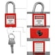 thumbnail image 3 of Candado SAFBY 50 de bloqueo con llaves diferentes y etiquetas, 3 of 7