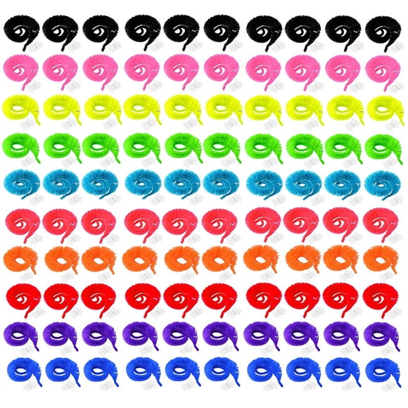 Suministros para fiestas Magic Worms RWHXRWY, 100 piezas, 10 colores