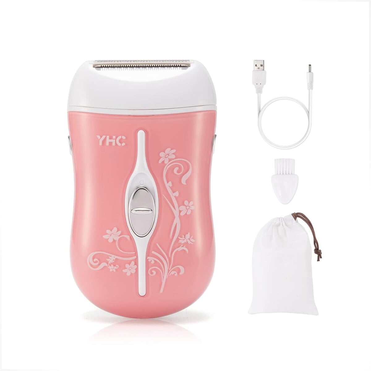 Afeitadora Eléctrica Yhc Recargable Inalámbrica Mujer Rosa