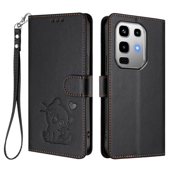 Infinix Note 50 Pro 4G Funda Billetera con Ranuras para Tarjetas, Negro