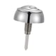 thumbnail image 4 of Botón de descarga de inodoro, botón de presión de repuesto, válvula de tanque, botón de tanque de inodoro redondo ajustable, botón de descarga doble p 57 x 58 mm, 4 of 5