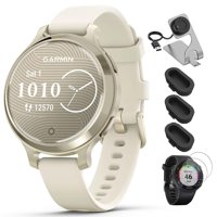 Garmin 010-02891-00 Lily 2 Active Smartwatch Lunar Gold Con Correa De Silicona Color Hueso