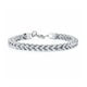 thumbnail image 1 of Pulsera de acero inoxidable brillante para hombre, cadena de plata de 6 mm, cierre de seguridad., 1 of 5