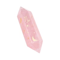Bothyi - Estatuilla De Piedras Preciosas De Crystal Tower Reiki Para Decoración De Colección De Meditación Rosa