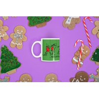 Sm - Tazón Taza Blanca Navidad El Grinch Baile Pascua Pelicula Blanco 10