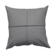 thumbnail image 1 of Pack 6 fundas de cojines almohada eco-cuero impermeable 43 cm color gris, 1 of 3