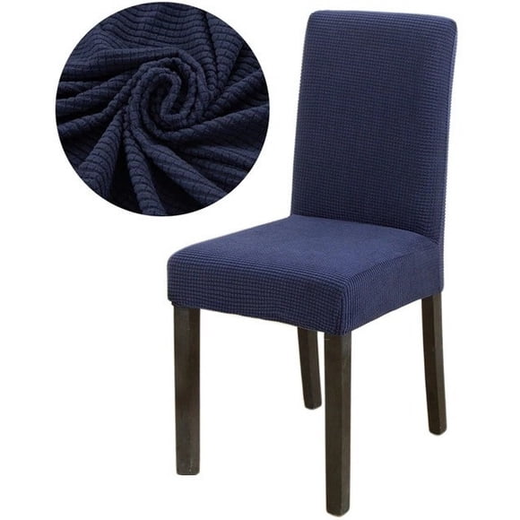Fundas Gruesa Protectoras Cubre Sillas De Comedor Pack 6 Azul Oscuro