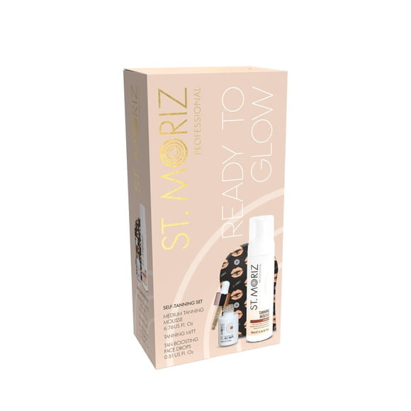 Set De Regalo Autobronceador Ready To Glow Con Mousse Y Gotas