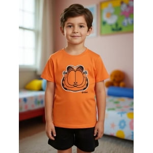 Nickelodeon - Pijama Niño Garfield Naranja 6