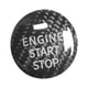 thumbnail image 2 of Decoración del botón de arranque del motor, decoración del coche, accesorios para el automóvil, pegatina de arranque, cubierta del botón de encendido Negro, 2 of 5