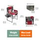thumbnail image 5 of Silla Camping Director SUNNYFEEL Heavy Duty con mesa auxiliar, 5 of 7