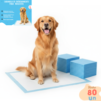 Telotenemos - 80 Pañales Sabanillas Entrenamiento Absorbentes Mascota Perros Y Gatos 60X90Cm