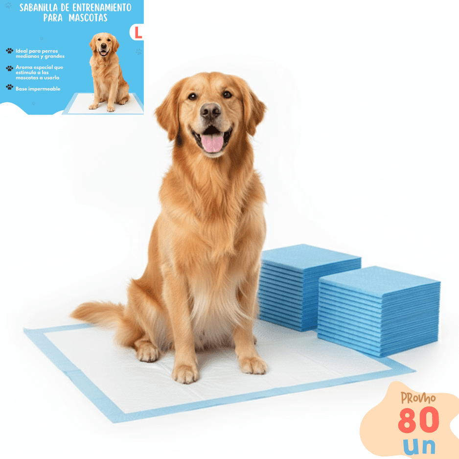 Telotenemos - 80 Pañales Sabanillas Entrenamiento Absorbentes Mascota Perros Y Gatos 60x90cm