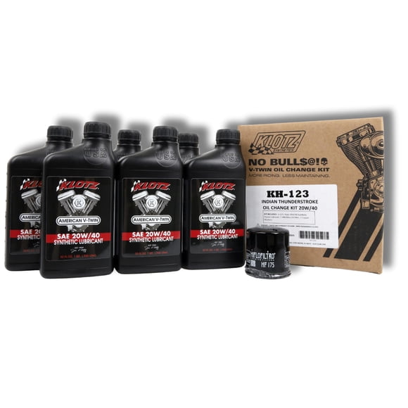 Kit de Cambio de Aceite Klotz KH-123 6 Cuartos 20W-40 Sintético
