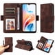 thumbnail image 1 of Carcasa FOXDOCK OPPO A59 5G de cuero PU, diseño acolchado clásico, protección contra caídas y rayones, 1 of 5