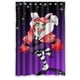 thumbnail image 1 of Cortina de ducha de baño con bonito diseño de Joker de anime, con ganchos, tamaño 48 x 72 pulgadas, 1 of 3
