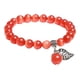 thumbnail image 4 of Pulsera De Piedras Preciosas Naturales Cuentas Redondas De Cristal Piedra De Ojo De Gato Naranja, 4 of 5